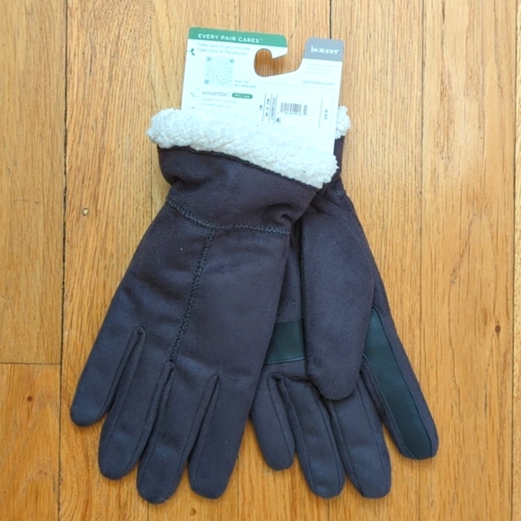 Isotoner Lead Microsuede smarTouch smartDri Sherpa Lined Gloves Size S/M - Picture 5 of 6